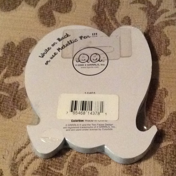 NWT 2 Grrrls 100 sheet blue face notepad - Picture 3 of 3